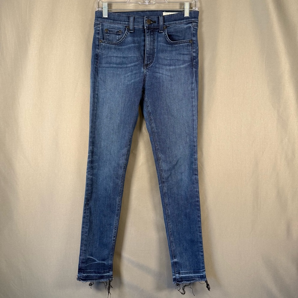 Rag & Bone High Rise Ankle Skinny Jeans Size 26 Blue